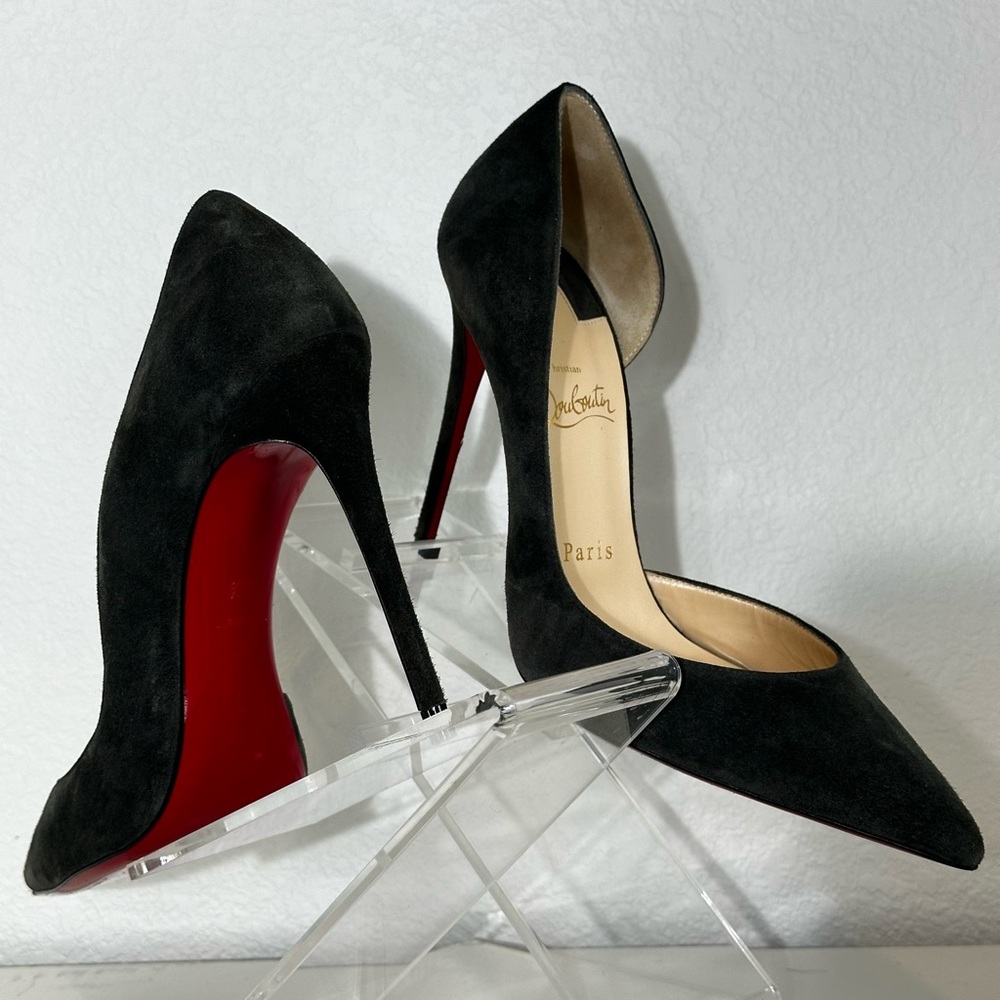 Christian Louboutin 120mm Heel in Dark green 38.5